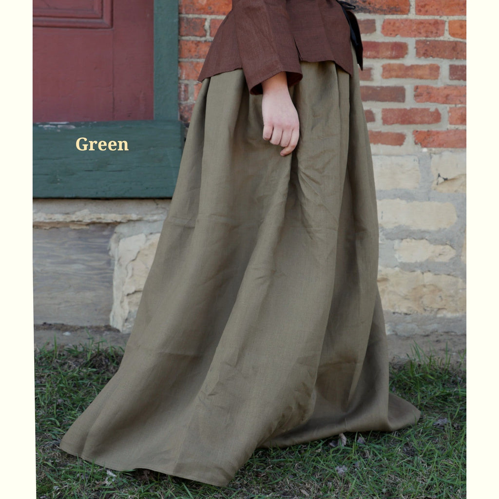 Linen Skirt in Earth Tones